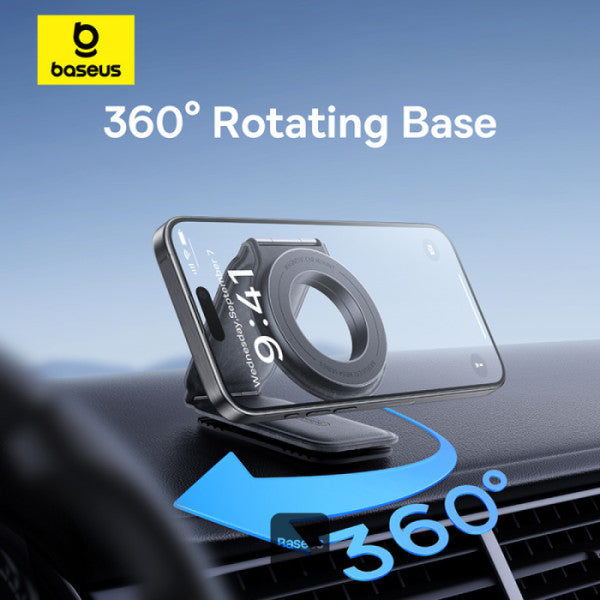 Baseus C02 Prime Trip Series Magnetic Car Phone Holder 360° Rotatable, Foldable Car Mount - Black