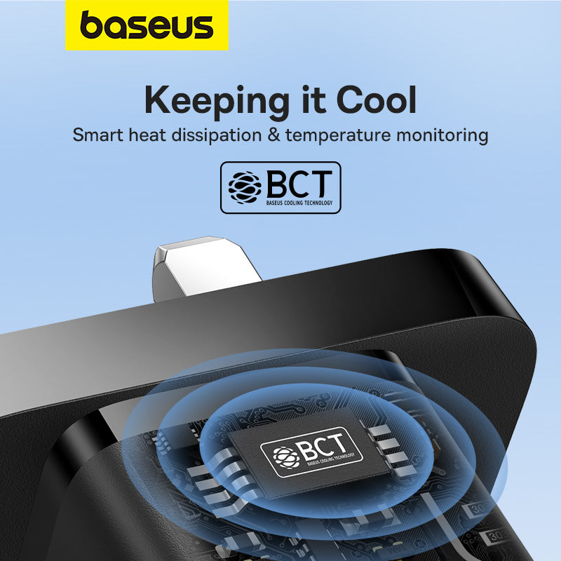 Baseus 20W GaN5 Mini Fast Charger 1C Cluster Black