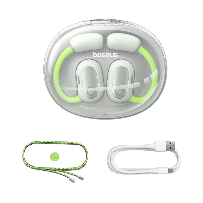 Baseus Eli Sport 1 Open-Ear TWS Earbuds – Aurora Green – 6M