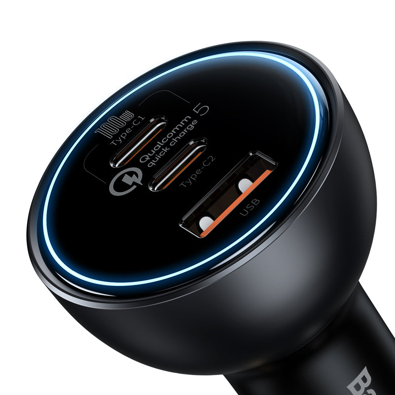 Baseus 160W Qualcomm® Quick Charge™ 5 Technology Car Charger 2C+U