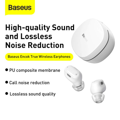 Baseus Encok WM01 TWS Wireless In-Ear Bluetooth Earbud – NGWM01-02- 6 Months Warranty